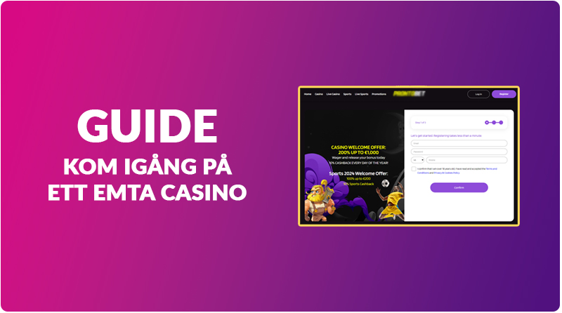 Guide: kom igång på ett EMTA casino